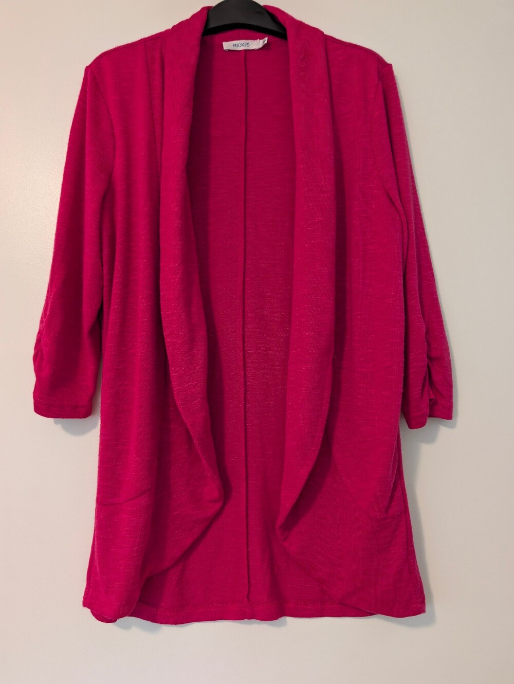 Ricki's Women's Open-Front Magenta Cardigan Sweater
